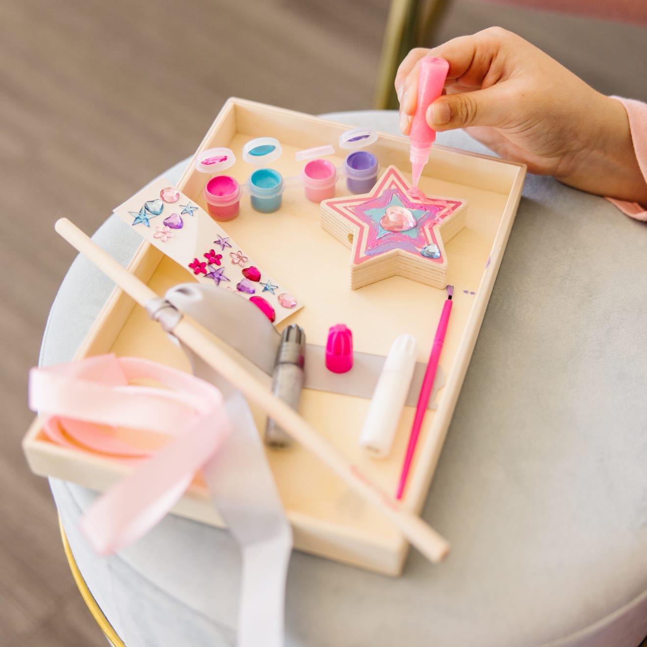 Melissa & Doug Decorate-Your-Own Wooden Princess Wand - Image 5