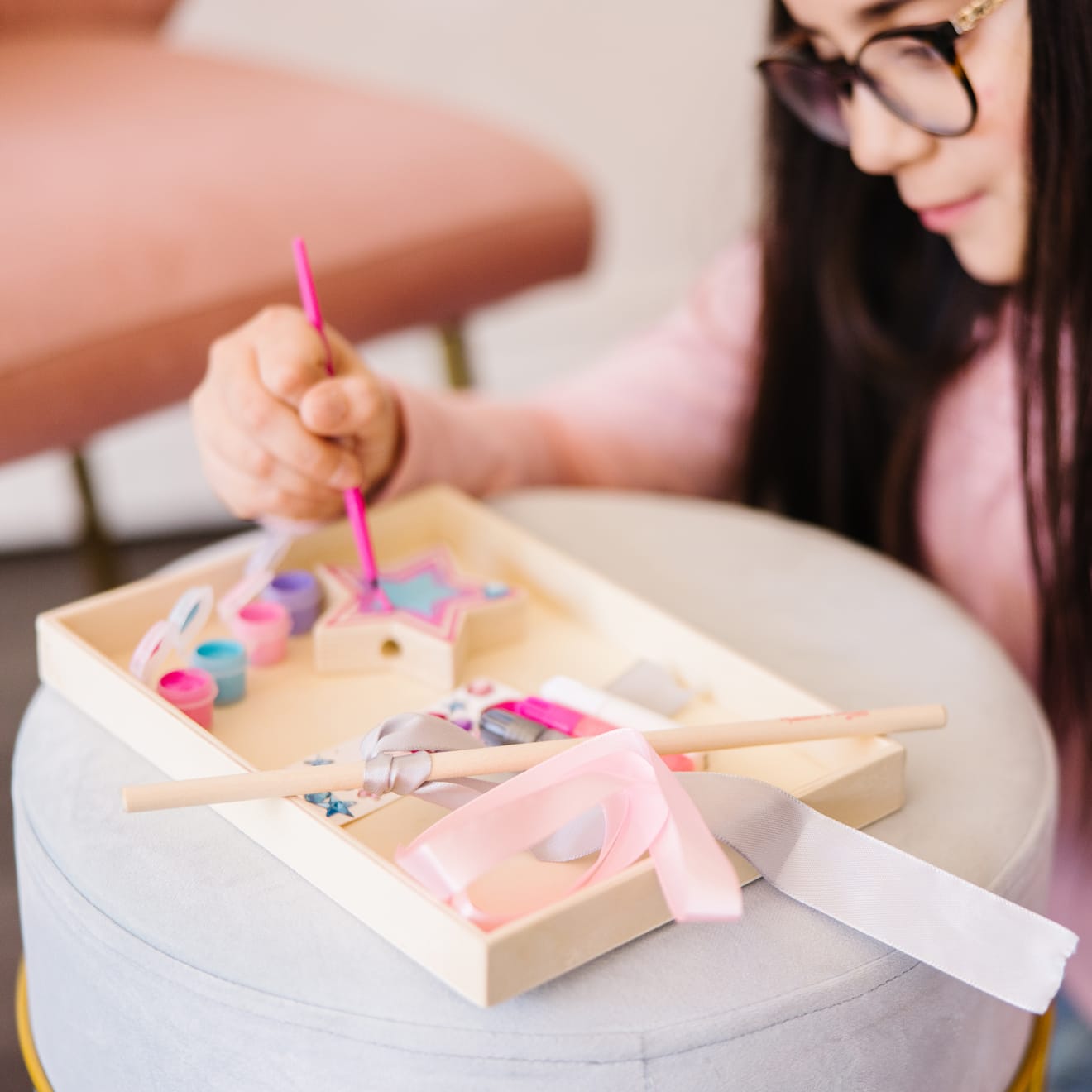 Melissa & Doug Decorate-Your-Own Wooden Princess Wand - Image 9