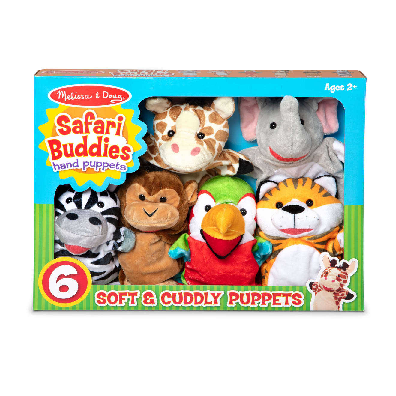 Melissa & Doug Safari Buddies Hand Puppets - Image 3