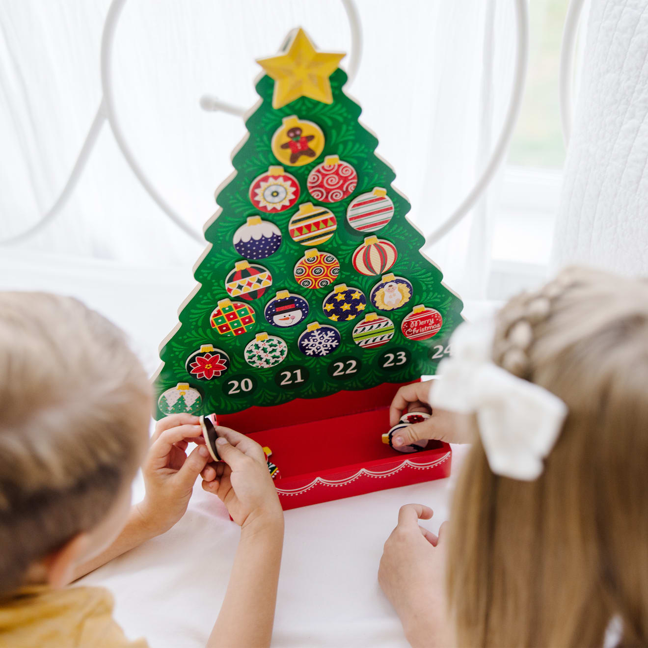 Melissa & Doug Countdown to Christmas Wooden Religious Advent Calendar - Image 2