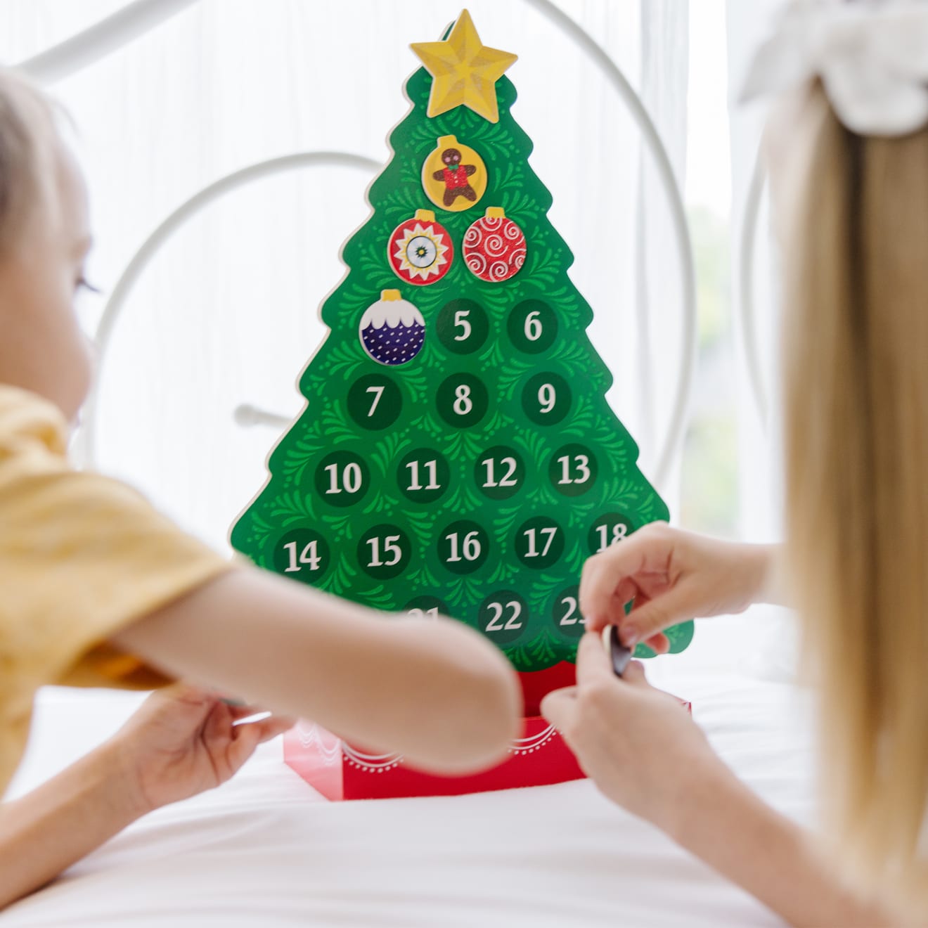Melissa & Doug Countdown to Christmas Wooden Religious Advent Calendar - Image 6