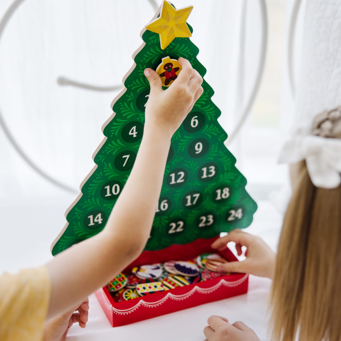 Melissa & Doug Countdown to Christmas Wooden Religious Advent Calendar - Image 8
