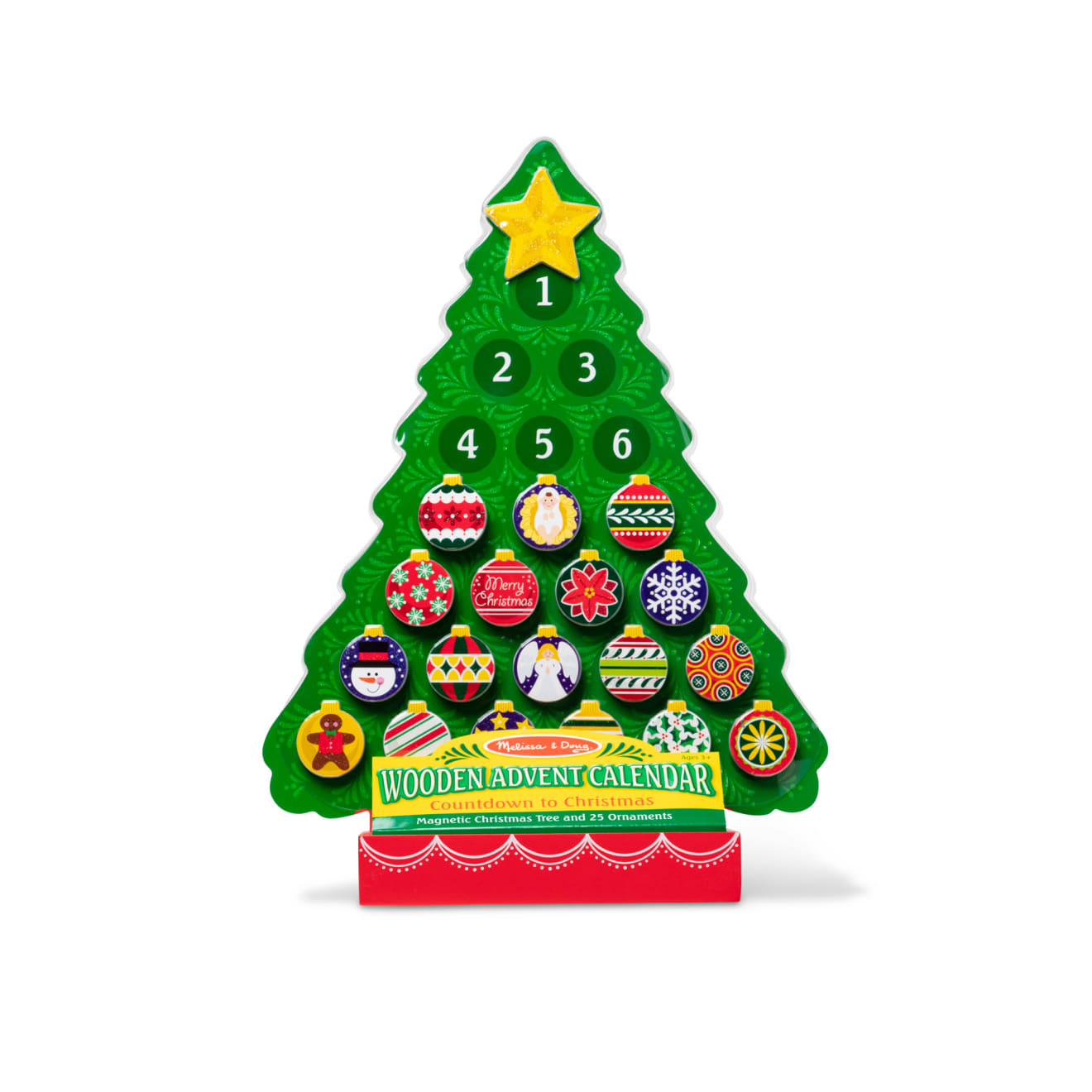 Melissa & Doug Countdown to Christmas Wooden Religious Advent Calendar - Image 3