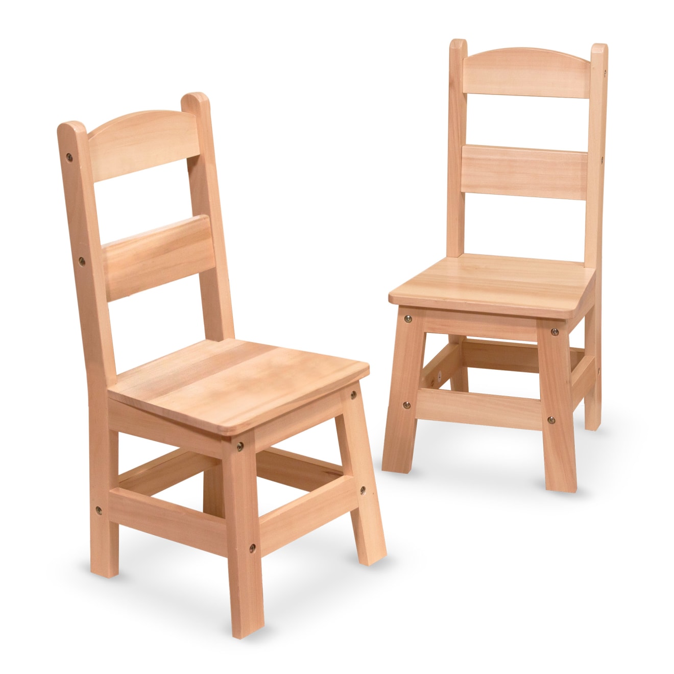 Melissa & Doug Pair of Solid Wood Chairs 2-Piece Set - Image 4