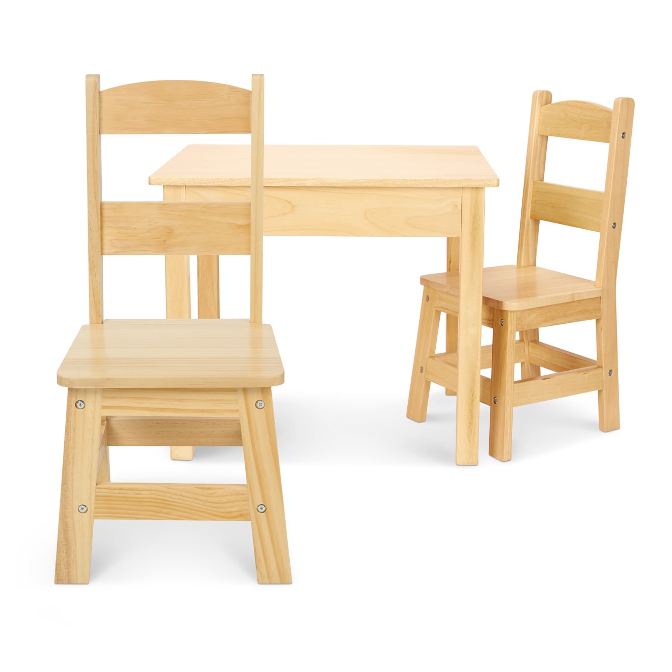 Melissa & Doug Wooden Table & Chairs - Natural - Image 5
