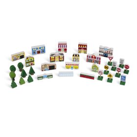 Melissa & Doug Wooden Town Play Set