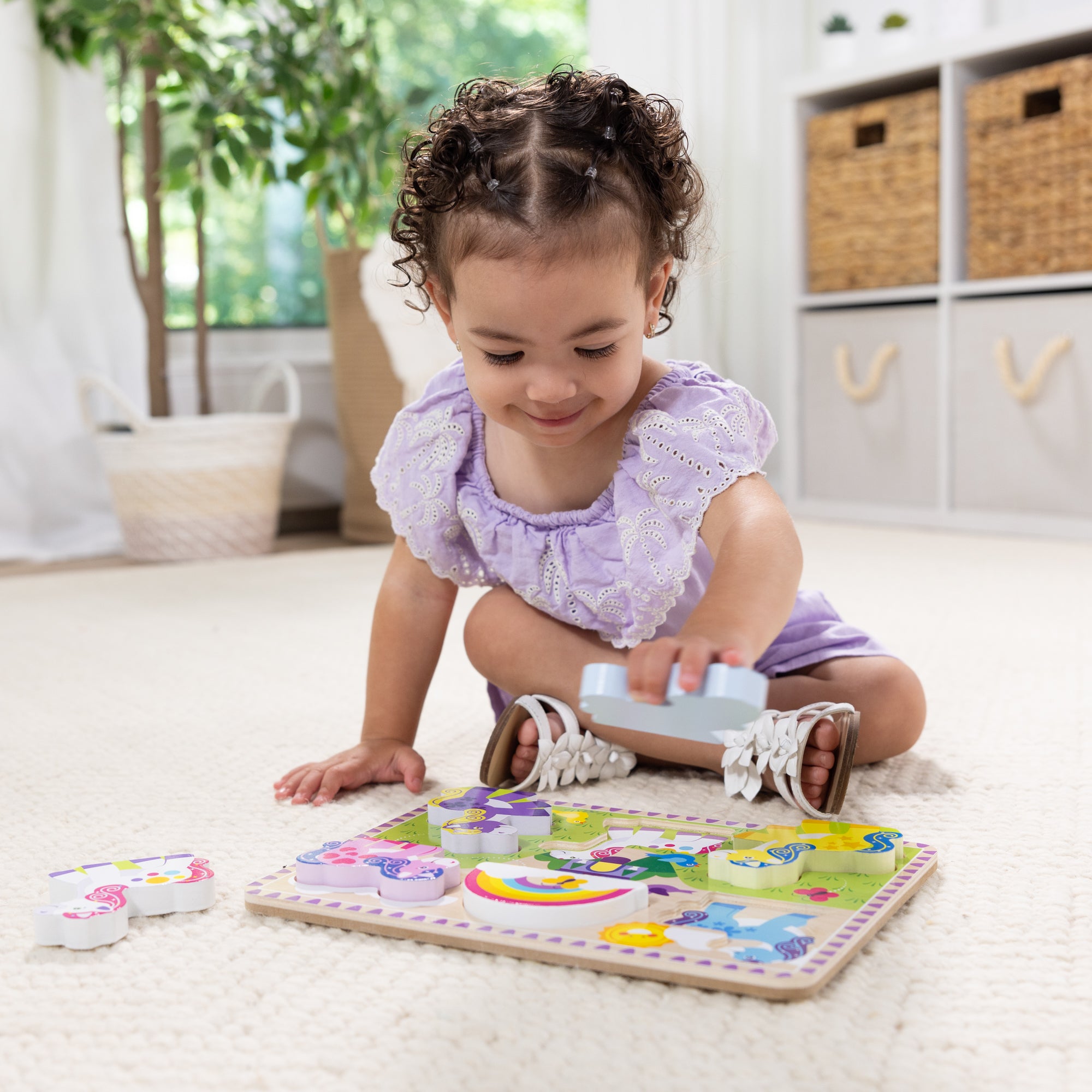 Melissa & Doug Unicorn Chunky Puzzle ?C 6 Pieces - Image 5