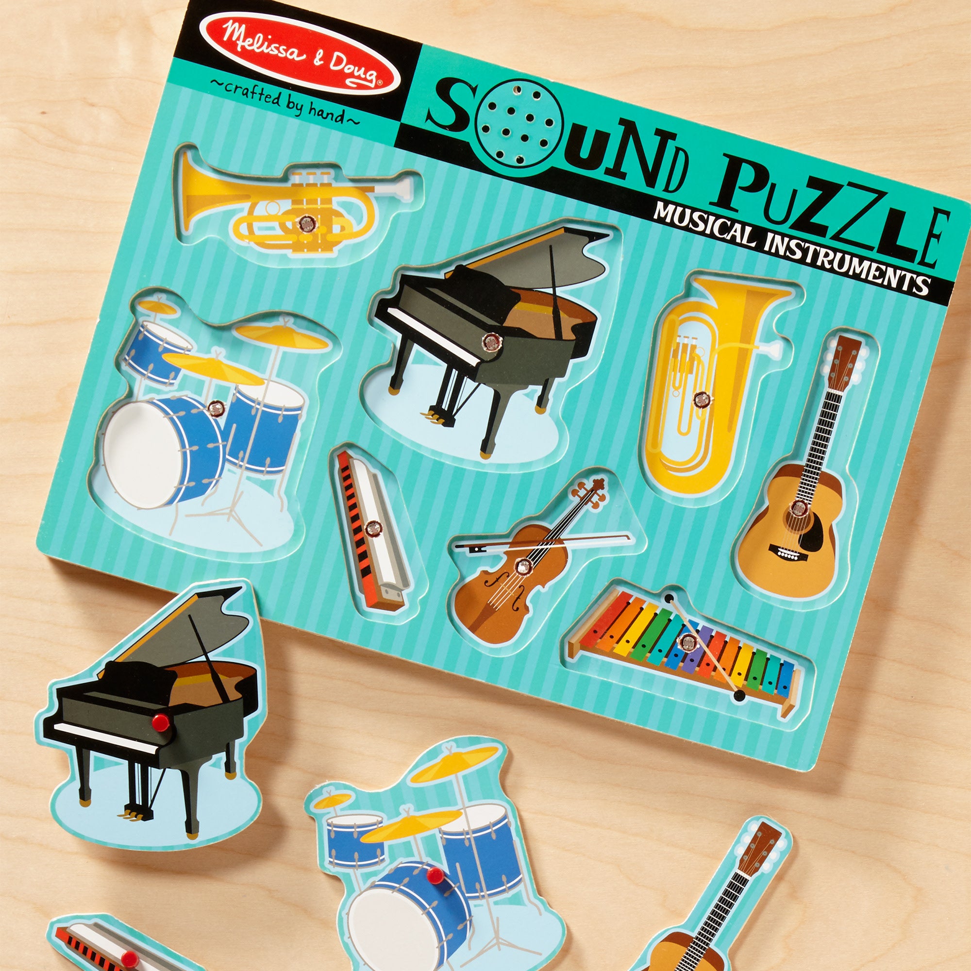 Melissa & Doug Musical Instruments Sound Puzzle - 8 Pieces - Image 9