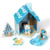 Melissa & Doug Wooden Gingerbread House Play Set ?C Winter Frost