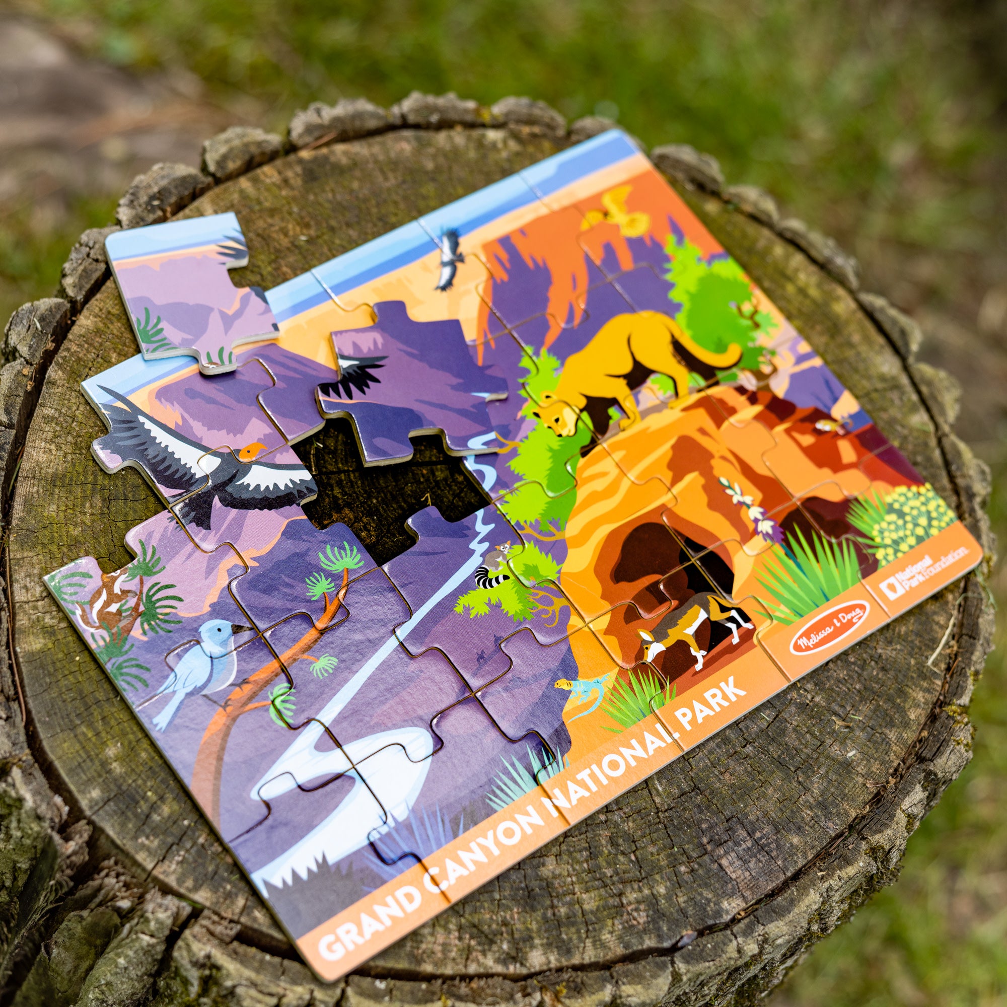 Melissa & Doug Grand Canyon National Park Wooden Jigsaw Puzzle ?C 24 Pieces - Image 10