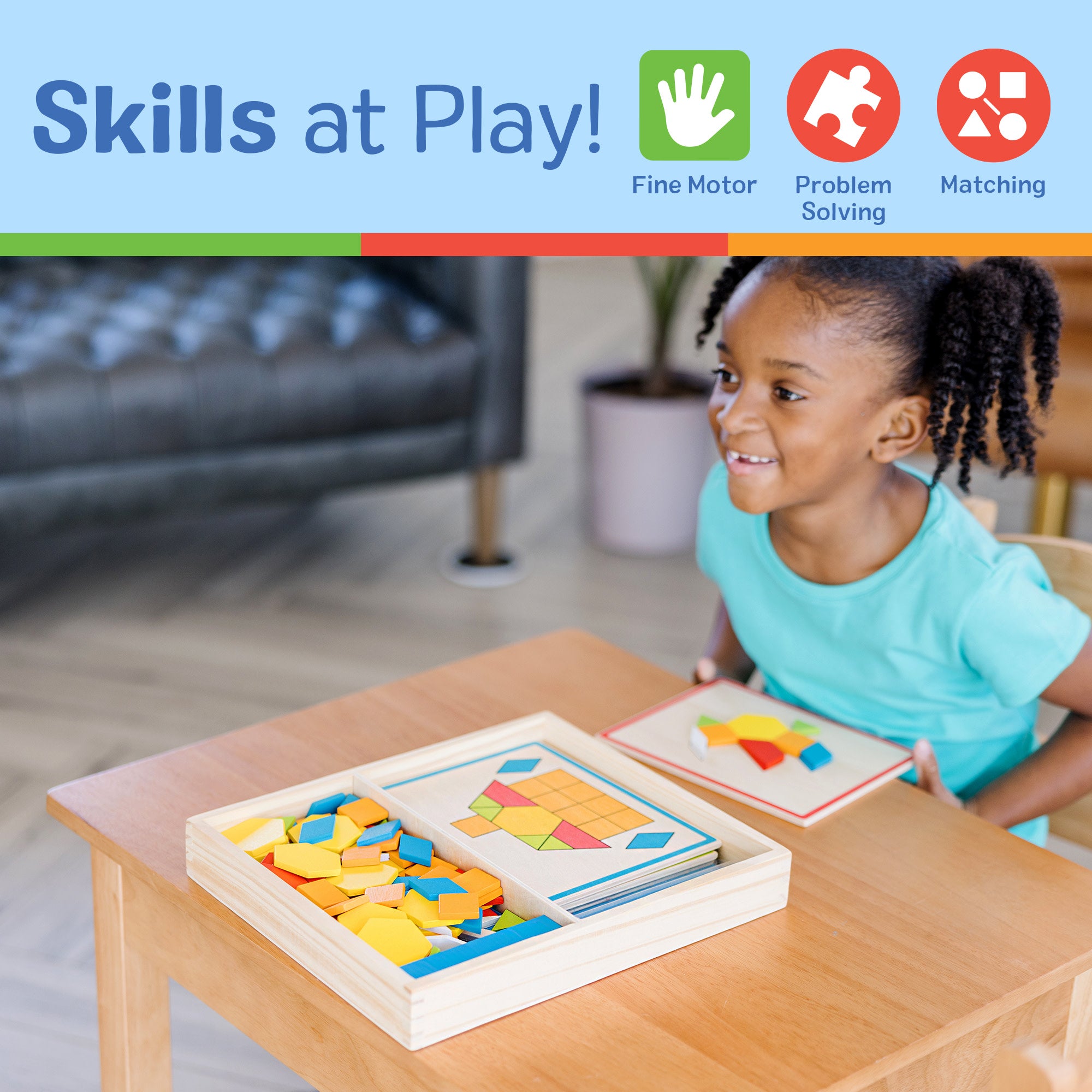 Melissa & Doug Pattern Blocks and Boards - Image 5