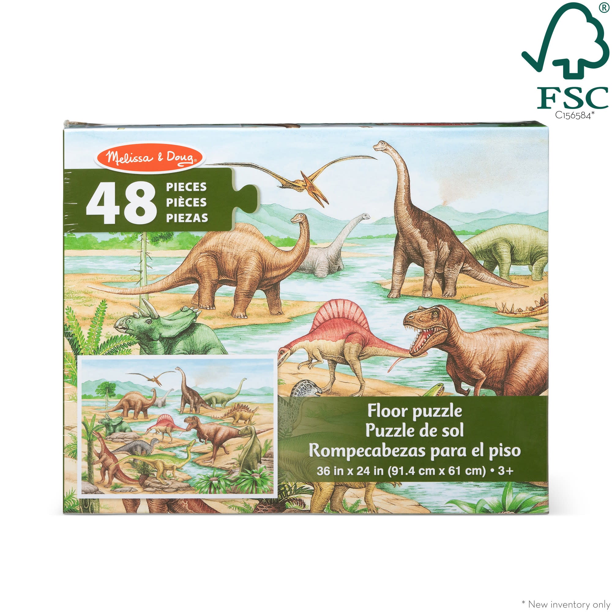 Melissa & Doug Dinosaurs Floor Puzzle - 48 Pieces - Image 10