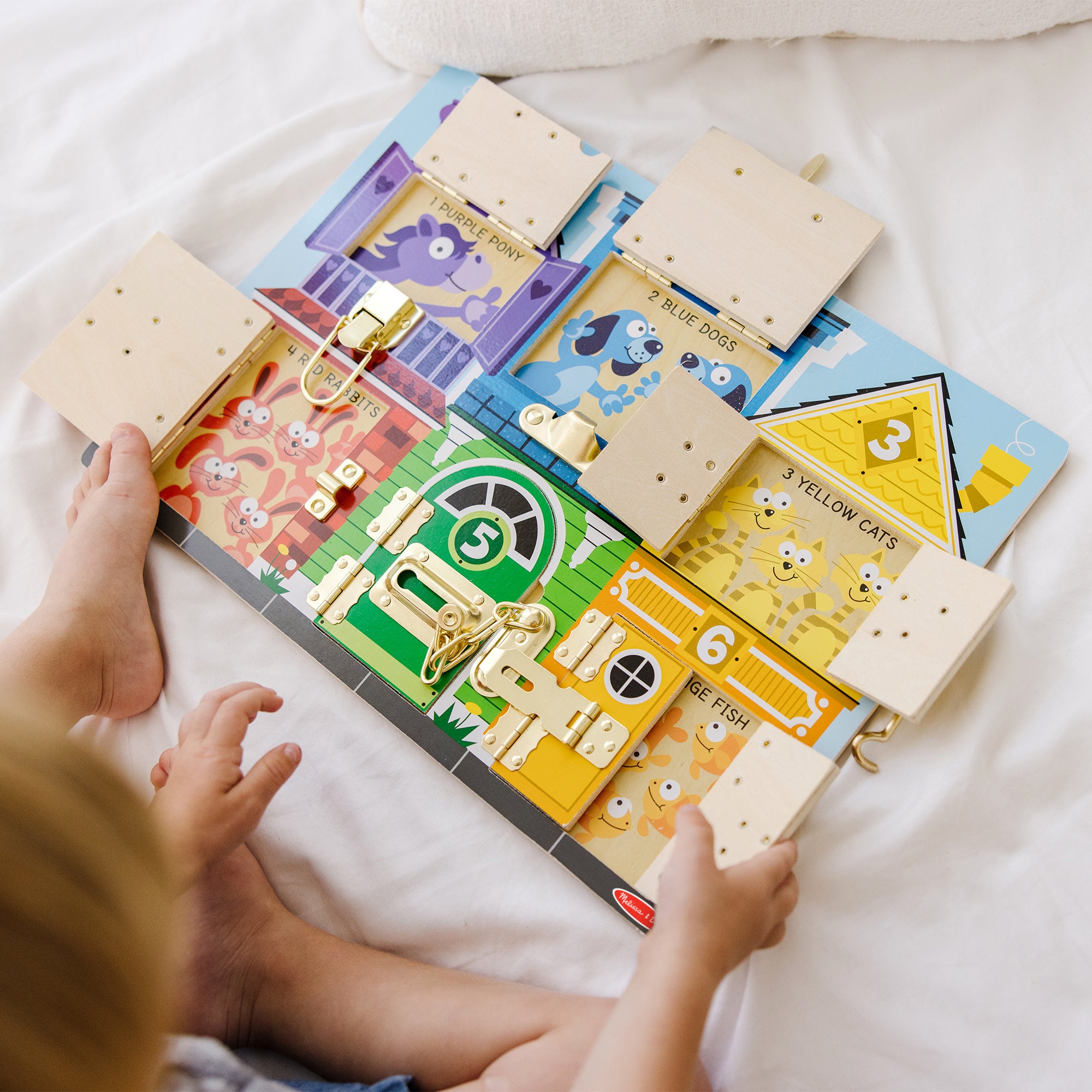 Melissa & Doug Wooden Latches Board - Image 2