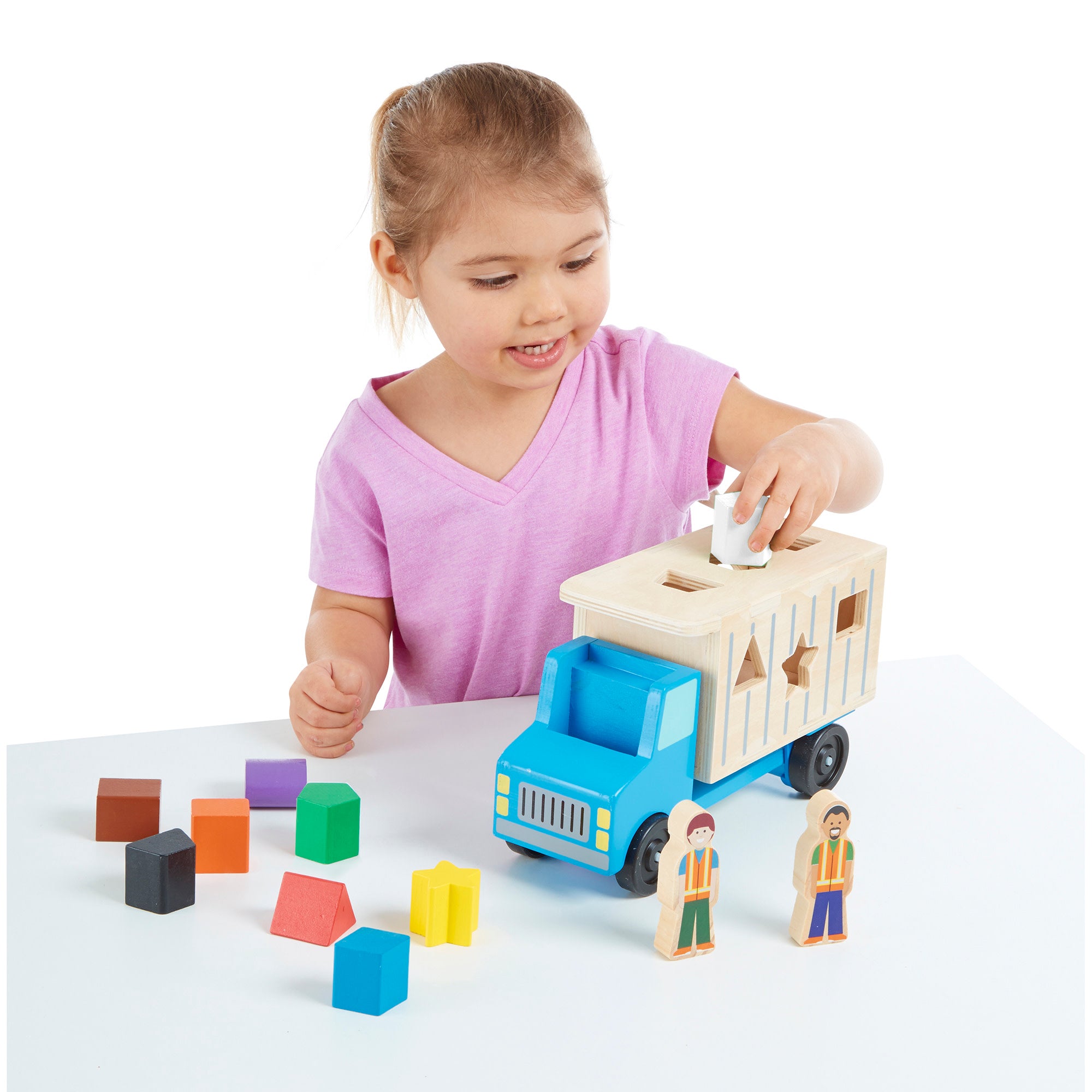 Melissa & Doug Shape-Sorting Dump Truck - Image 9