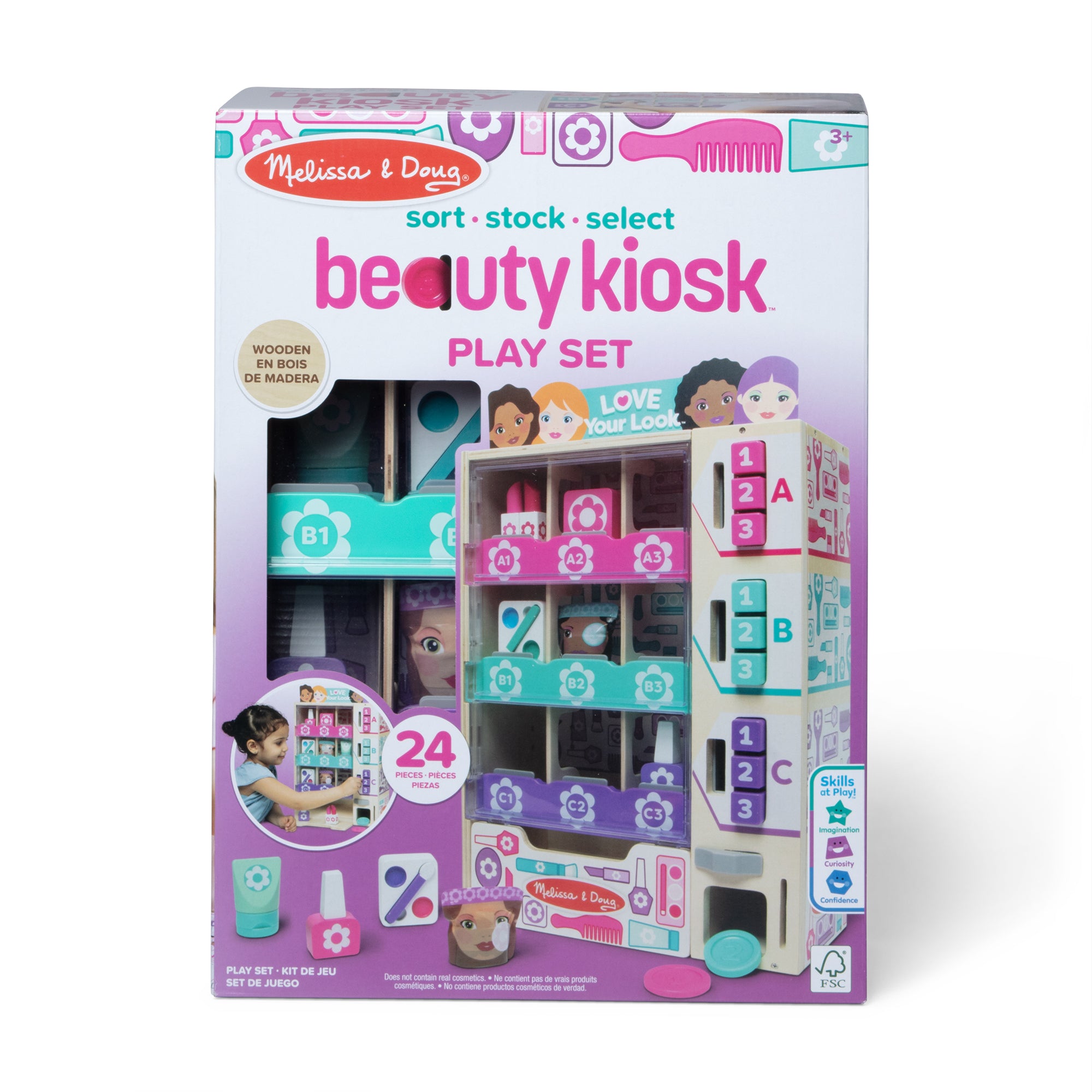 Melissa & Doug Sort, Stock, Select Beauty Kiosk Play Set - Image 3