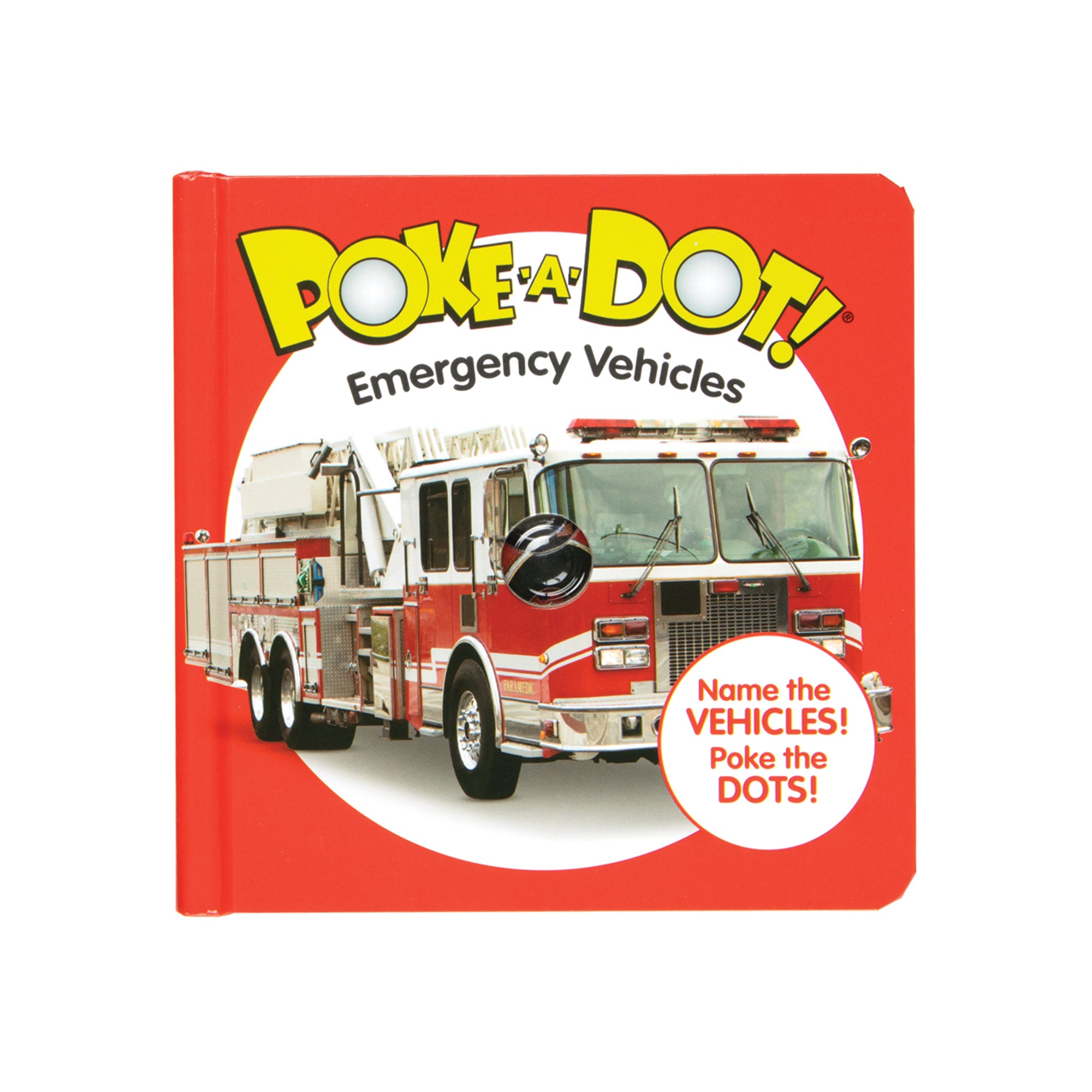 Melissa & Doug Poke-a-Dot: Emergency Vehicles Board Book - Image 3