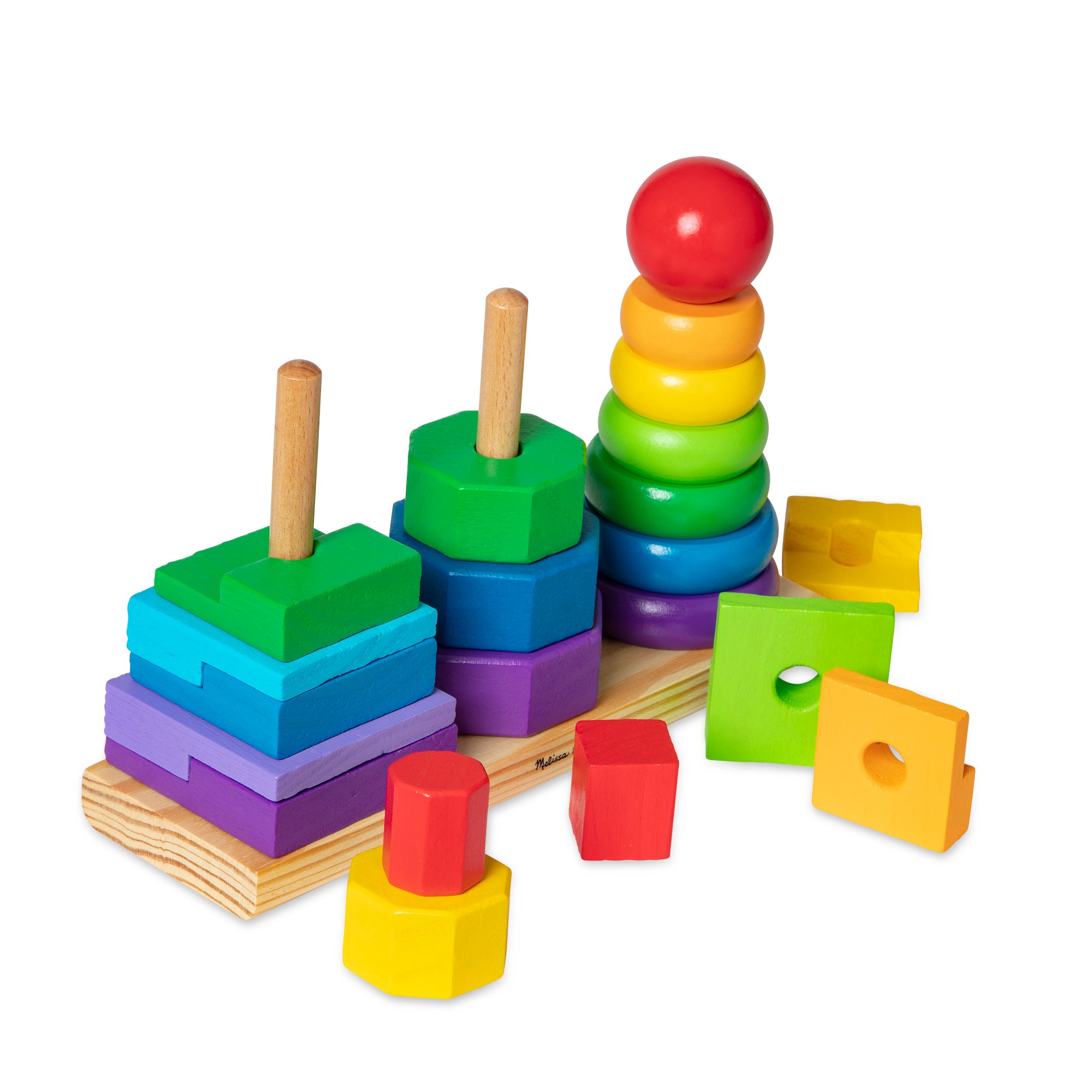 Melissa & Doug Geometric Stacker - Image 4