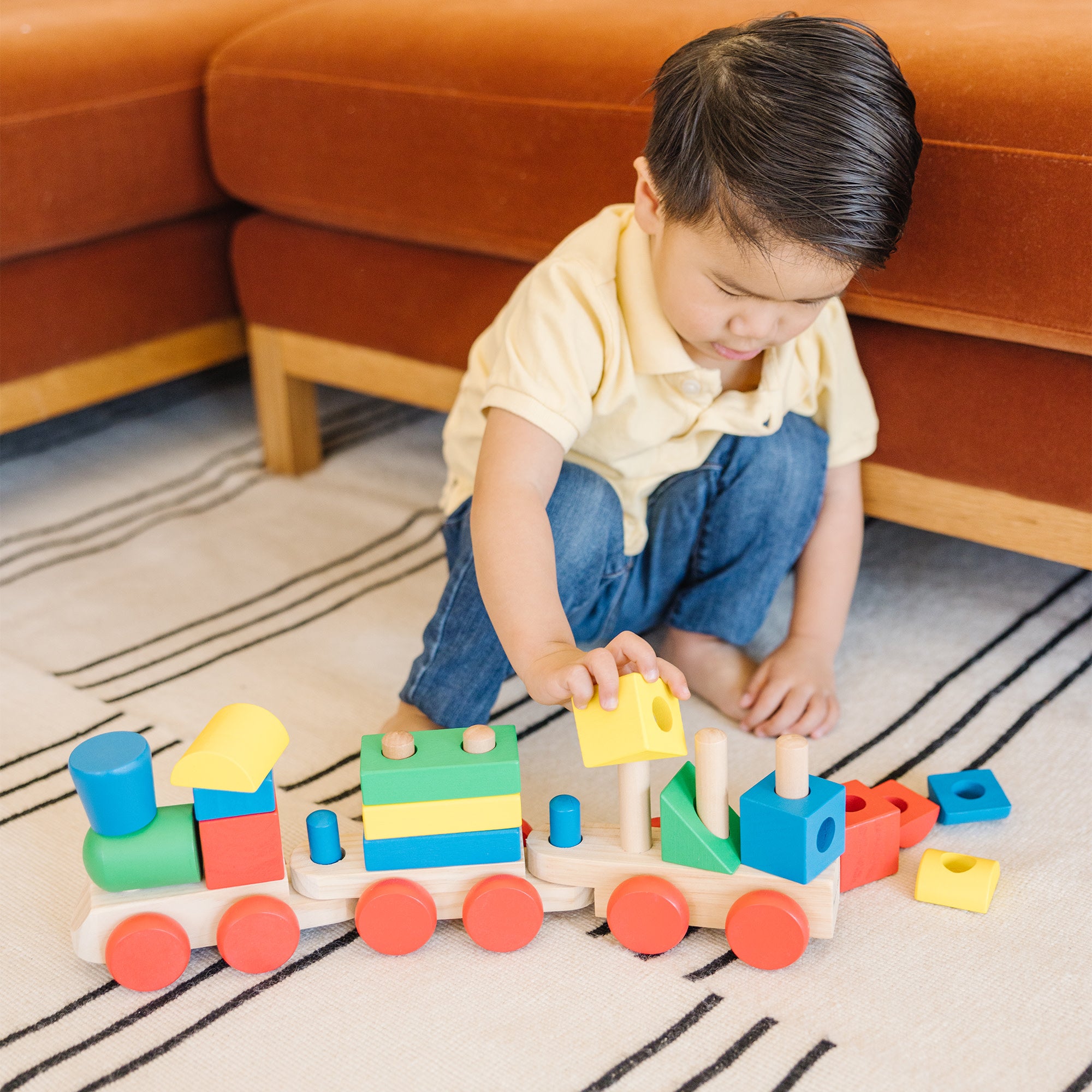 Melissa & Doug Stacking Train Toddler Toy - Image 5