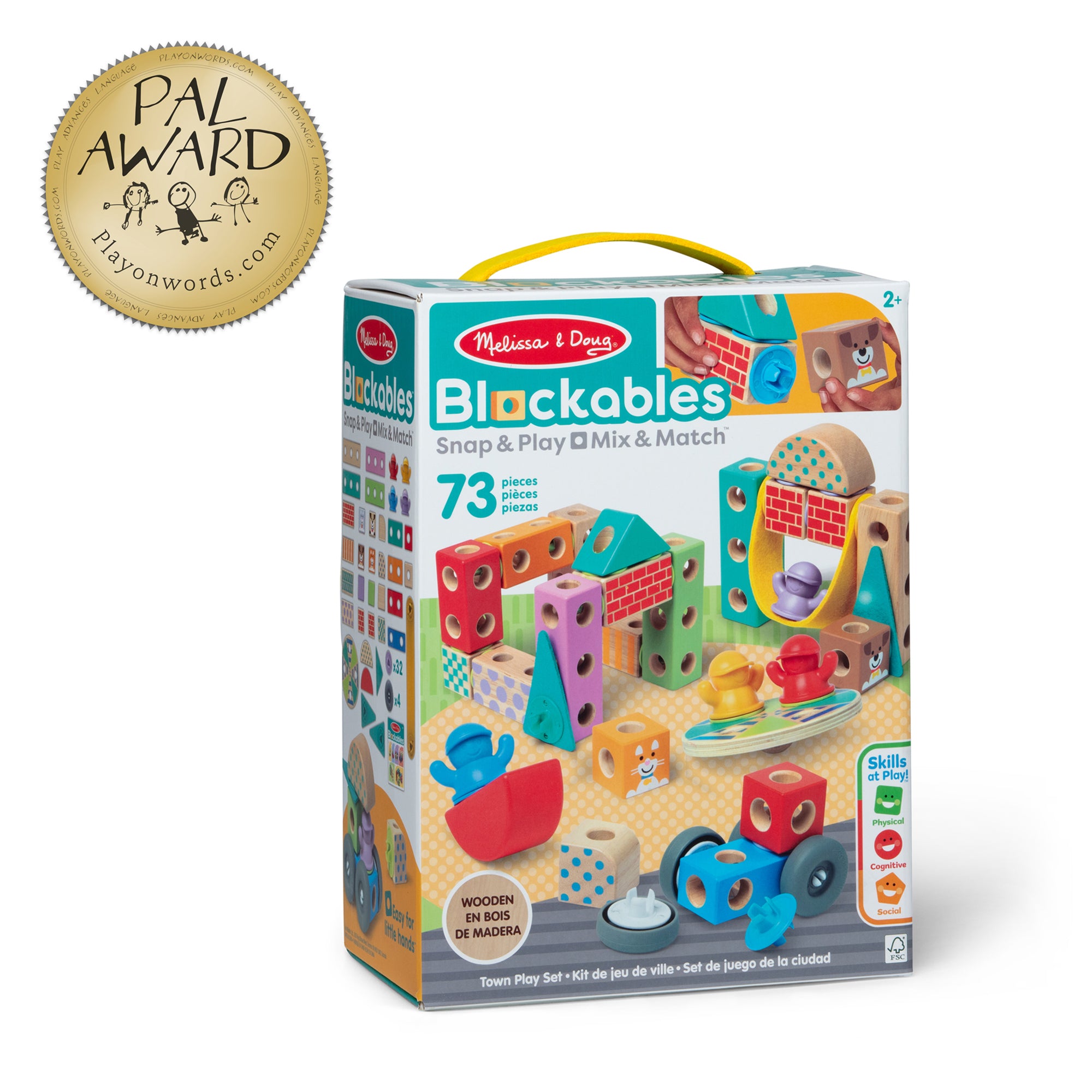 Melissa & Doug Blockables? Town Play Set - Image 3