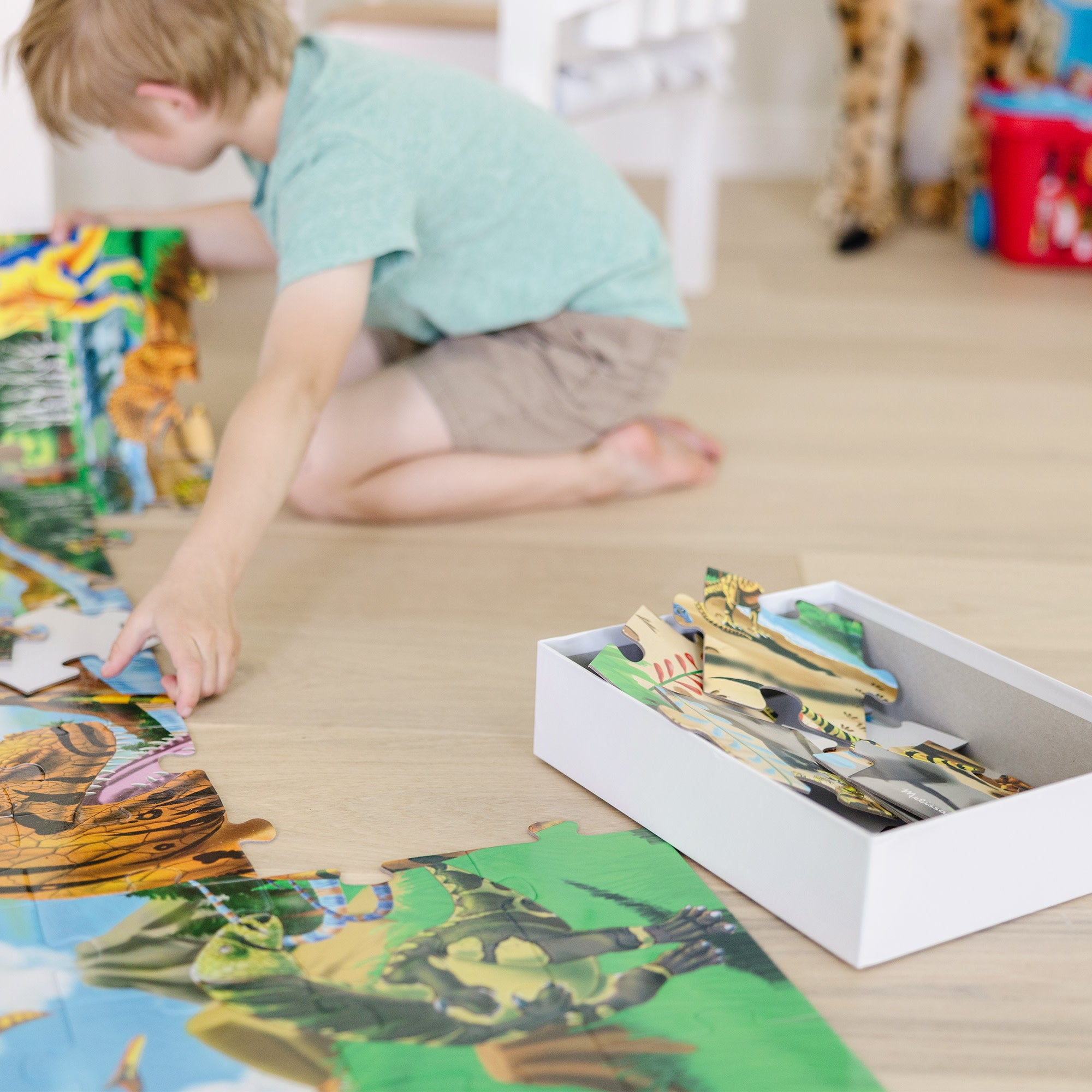 Melissa & Doug Land of Dinosaurs Floor Puzzle - 48 Pieces - Image 9
