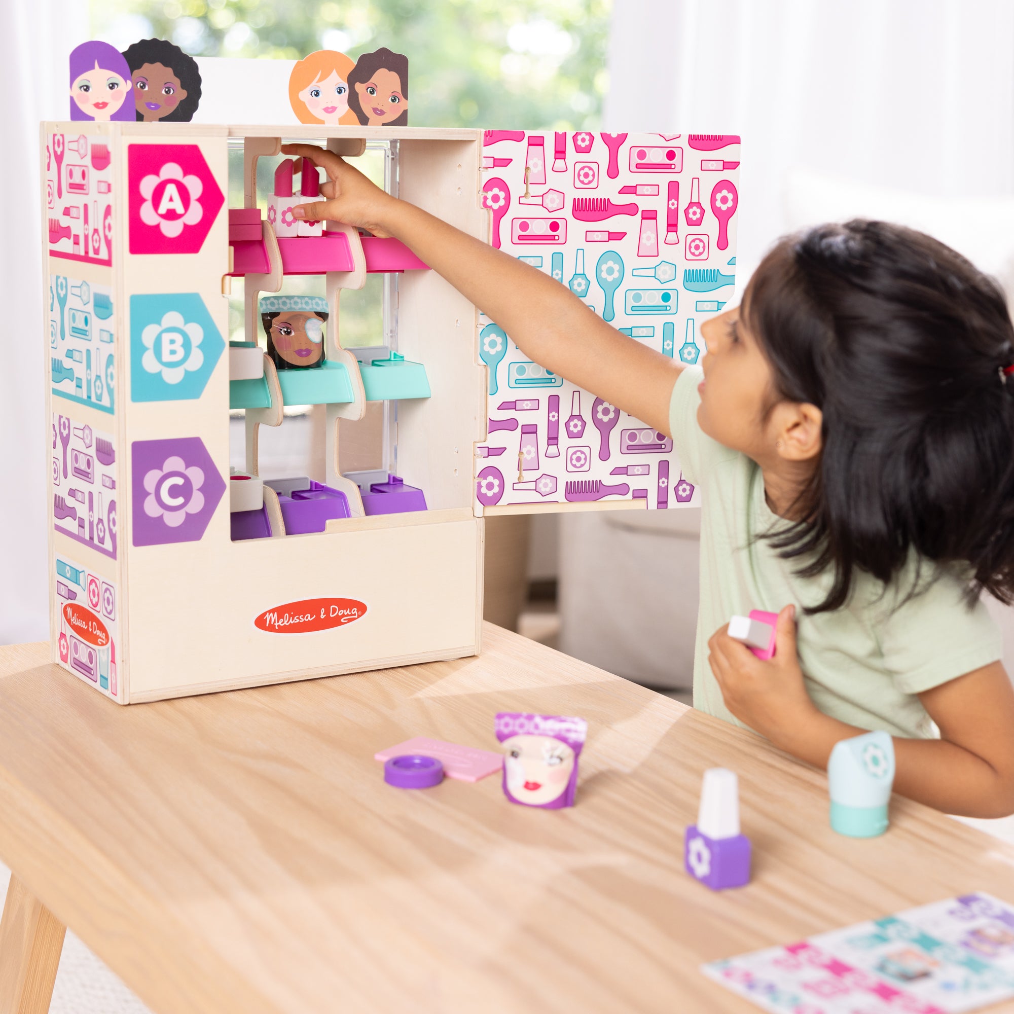 Melissa & Doug Sort, Stock, Select Beauty Kiosk Play Set - Image 6