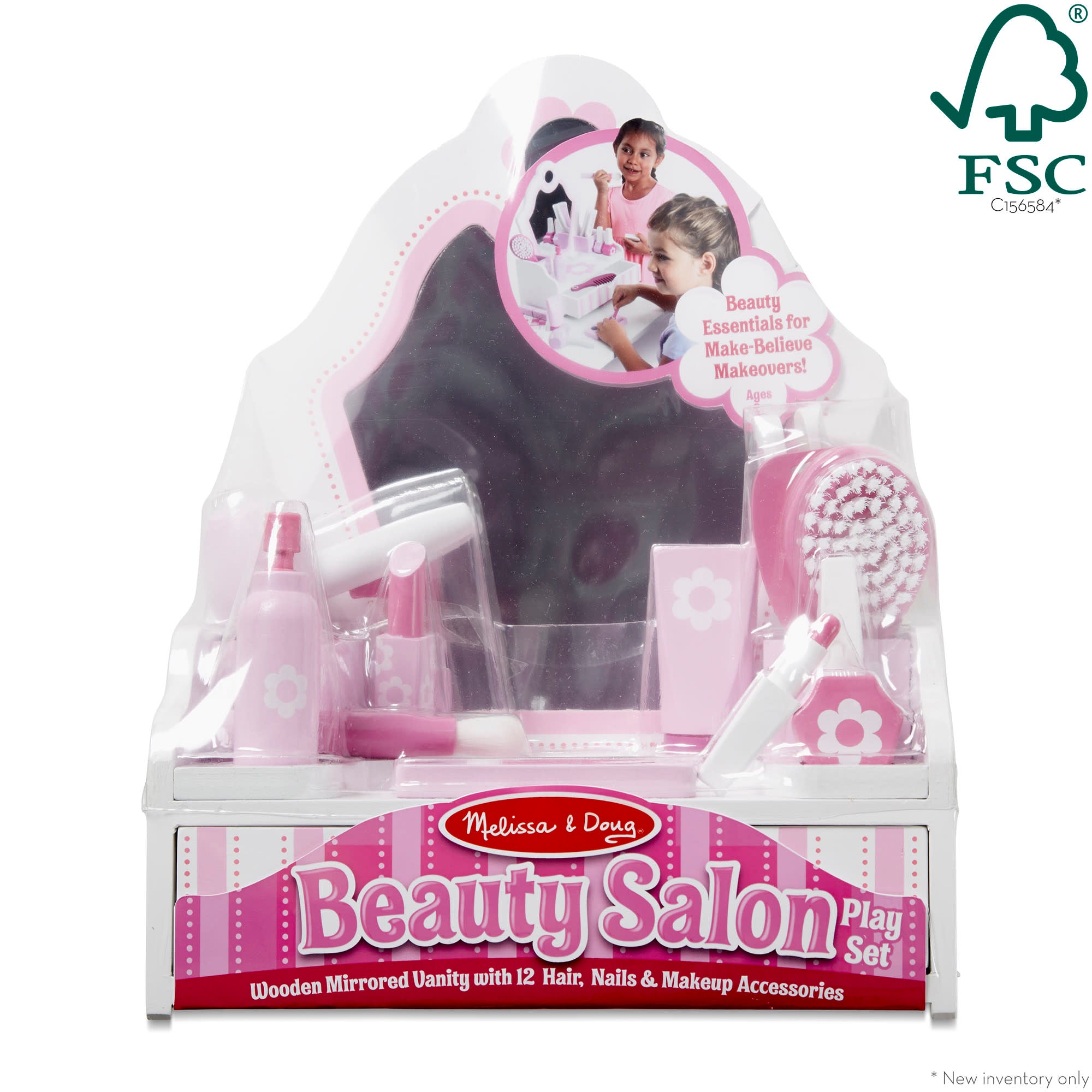 Melissa & Doug Wooden Beauty Salon Play Set - Image 3