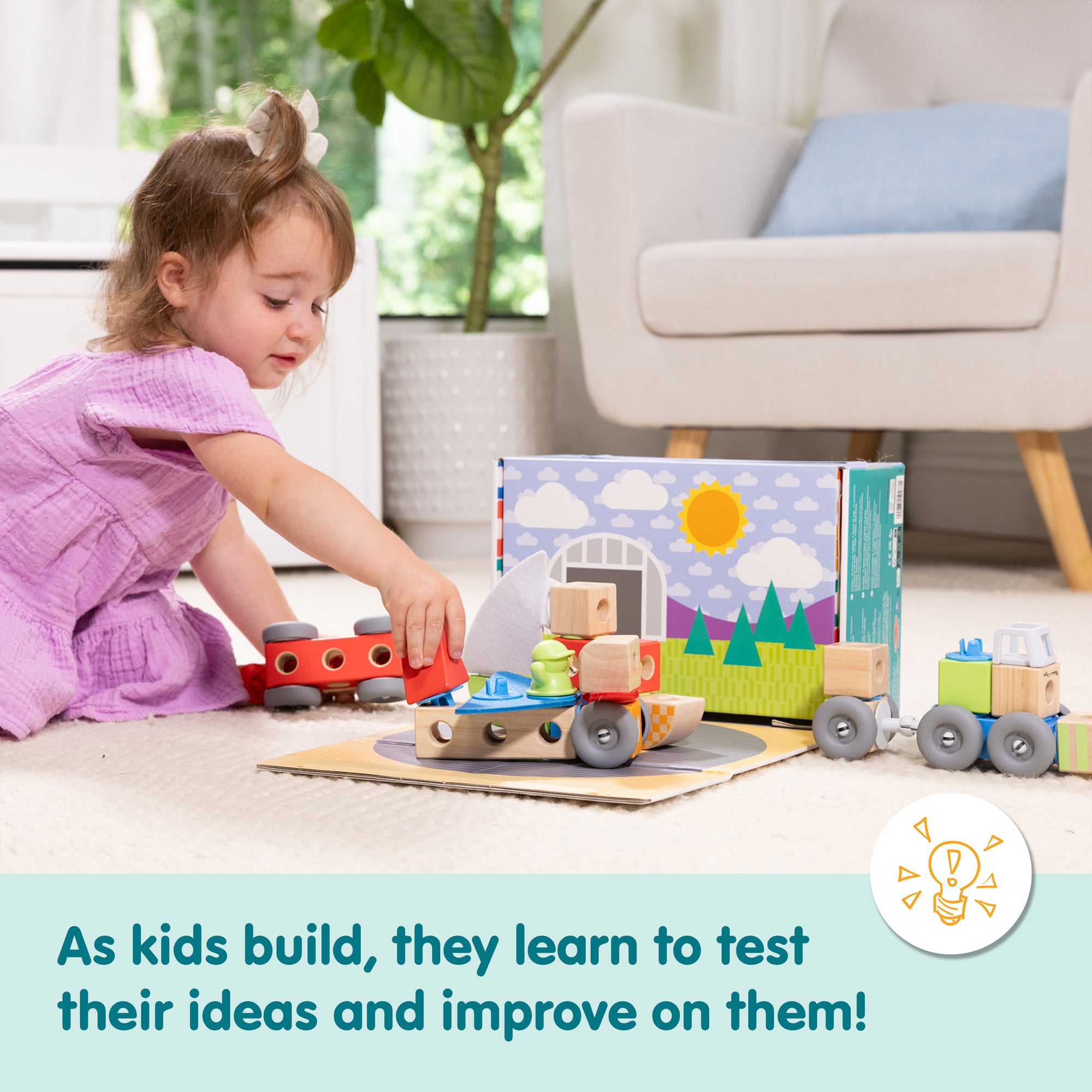 Melissa & Doug Blockables? Vehicles Play Set - Image 4